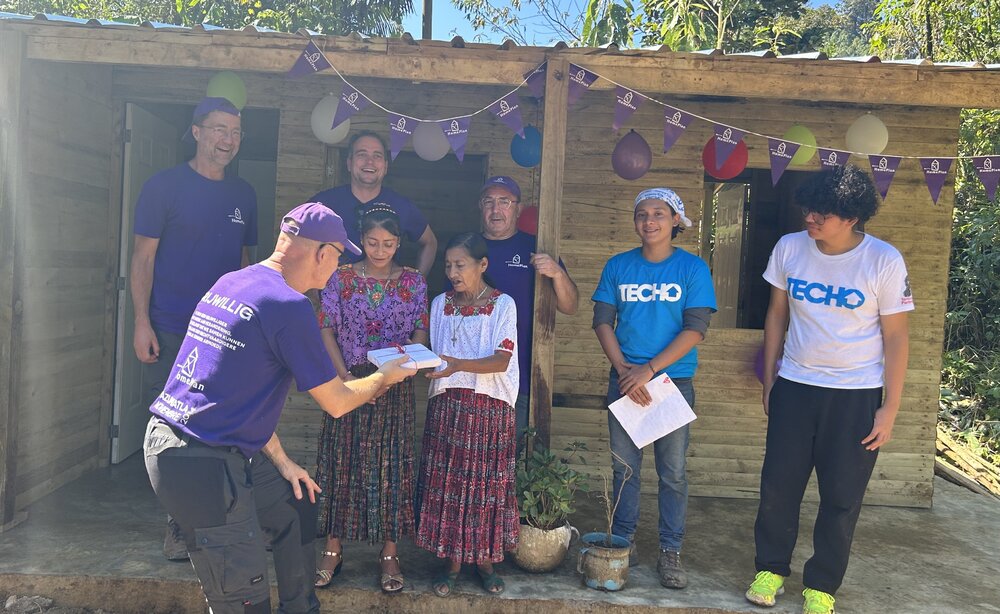 Bouwen in Chisiguan en Panhux, Guatemala